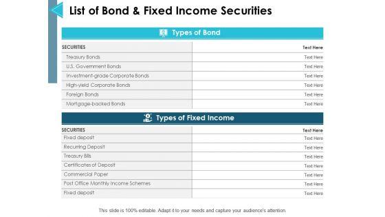 List_Of_Bond_And_Fixed_Income_Securities_Ppt_PowerPoint_Presentation_Layouts_Graphics_Design_Slide_1.jpg