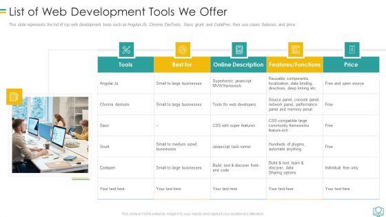 List_Of_Web_Development_Tools_We_Offer_Elements_PDF_Slide_1.jpg