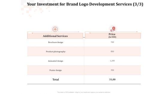 Logo_Design_Your_Investment_For_Brand_Logo_Development_Services_Ppt_Visual_Aids_Background_Images_PDF_Slide_1.jpg