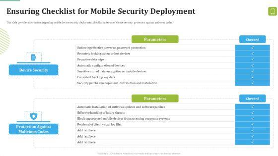 MDM_Strategies_At_Office_Ensuring_Checklist_For_Mobile_Security_Deployment_Contd_Template_PDF_Slide_2.jpg