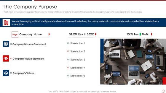 Machine_Learning_Investor_Pitch_Deck_The_Company_Purpose_Ppt_Pictures_Example_Introduction_PDF_Slide_1.jpg