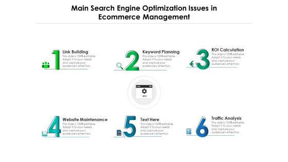 Main_Search_Engine_Optimization_Issues_In_Ecommerce_Management_Ppt_PowerPoint_Presentation_File_Gridlines_PDF_Slide_1.jpg