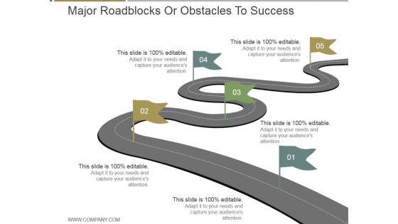 Major_Roadblocks_Or_Obstacles_To_Success_Ppt_PowerPoint_Presentation_Templates_Slide_1.jpg