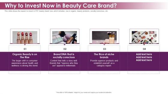 Makeup_And_Skincare_Brand_Why_To_Invest_Now_In_Beauty_Care_Brand_Ppt_Ideas_Skills_PDF_Slide_1.jpg