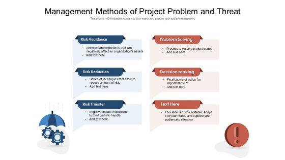Management_Methods_Of_Project_Problem_And_Threat_Ppt_PowerPoint_Presentation_Outline_Tips_PDF_Slide_1.jpg