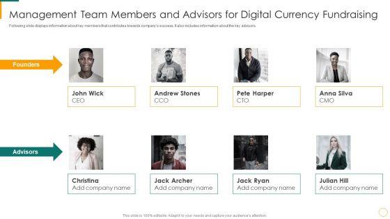 Management_Team_Members_And_Advisors_For_Digital_Currency_Fundraising_Ppt_Design_Ideas_PDF_Slide_1.jpg