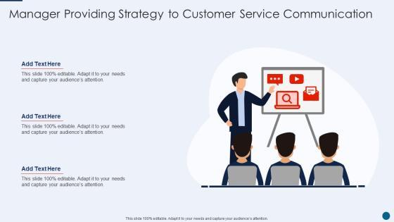Manager Providing Strategy To Customer Service Communication Introduction PDF Manager Providing Strategy To Customer Service Communication Introduction PDF