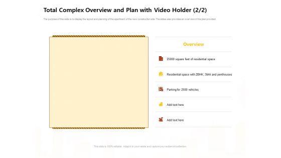 Managing_Construction_Work_Total_Complex_Overview_And_Plan_With_Video_Holder_Overview_And_Plan_Sample_PDF_Slide_1.jpg
