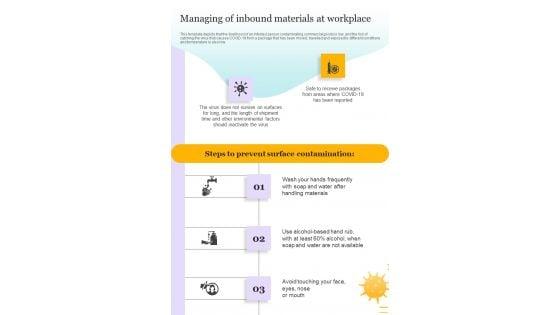 Managing_Of_Inbound_Materials_At_Workplace_One_Pager_Sample_Example_Document_Slide_1.jpg