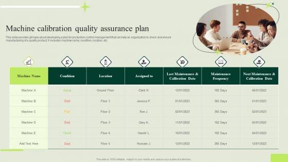 Manufacturing_Quality_Assurance_And_Control_Measures_Machine_Calibration_Quality_Assurance_Plan_Template_PDF_Slide_1.jpg