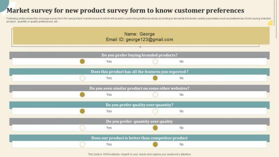 Market_Survey_For_New_Product_Survey_Form_To_Know_Customer_Preferences_Survey_SS_Slide_1.jpg