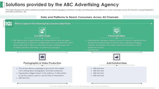 Marketing_Company_Investor_Pitch_Deck_Solutions_Provided_By_The_ABC_Advertising_Agency_Infographics_PDF_Slide_1.jpg