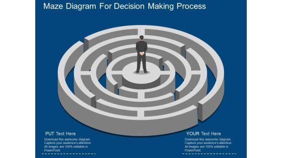 Maze Diagram For Decision Making Process Powerpoint Template Maze Diagram For Decision Making Process Powerpoint Template