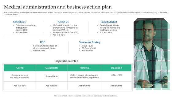 Medical_Administration_And_Business_Action_Plan_Sample_PDF_Slide_1.jpg