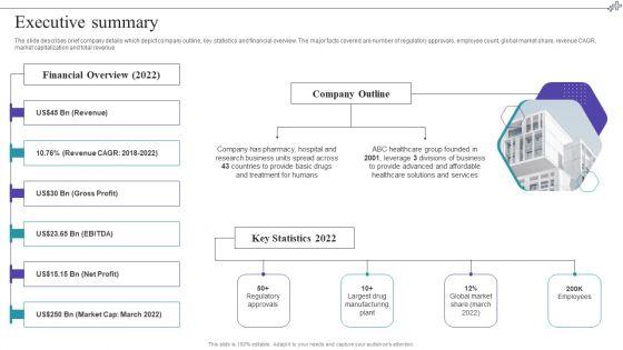 Medical Care Company Overview Executive Summary Slides PDF Medical Care Company Overview Executive Summary Slides PDF