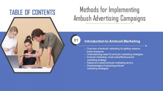 Methods_For_Implementing_Ambush_Advertising_Campaigns_Tables_Of_Content_Inspiration_PDF_Slide_1.jpg