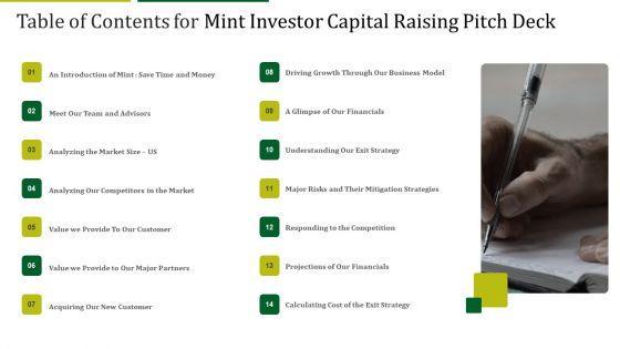 Mint_Investor_Capital_Raising_Table_Of_Contents_For_Mint_Investor_Capital_Raising_Pitch_Deck_Ppt_File_Good_PDF_Slide_1.jpg
