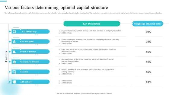 Monetary_Planning_And_Evaluation_Guide_Various_Factors_Determining_Optimal_Capital_Structure_Ppt_Pictures_Slide_PDF_Slide_1.jpg