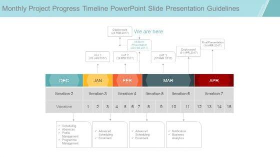 Monthly_Project_Progress_Timeline_Powerpoint_Slide_Presentation_Guidelines_Slide_1.jpg
