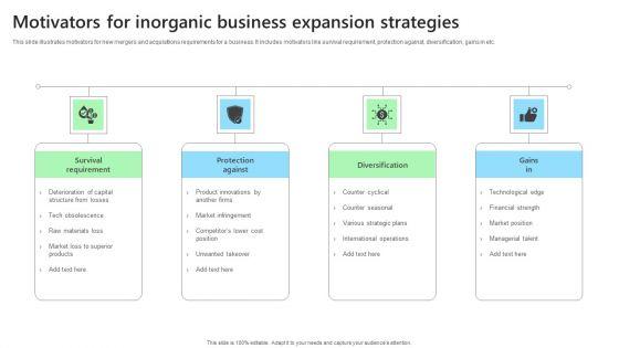 Motivators_For_Inorganic_Business_Expansion_Strategies_Professional_PDF_Slide_1.jpg