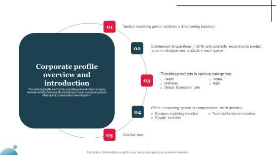 Multi Level Marketing Company Outline Corporate Profile Overview And Introduction Themes PDF Multi Level Marketing Company Outline Corporate Profile Overview And Introduction Themes PDF