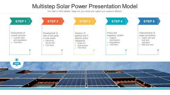 Multistep Solar Power Presentation Model Ppt PowerPoint Presentation Infographic Template Example Topics PDF Multistep Solar Power Presentation Model Ppt PowerPoint Presentation Infographic Template Example Topics PDF