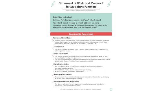 Musicians_Function_Statement_Of_Work_And_Contract_For_Musicians_One_Pager_Sample_Example_Document_Slide_1.jpg