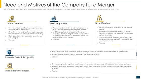 Need_And_Motives_Of_The_Company_For_A_Merger_Ppt_Layouts_Slide_Portrait_PDF_Slide_1.jpg
