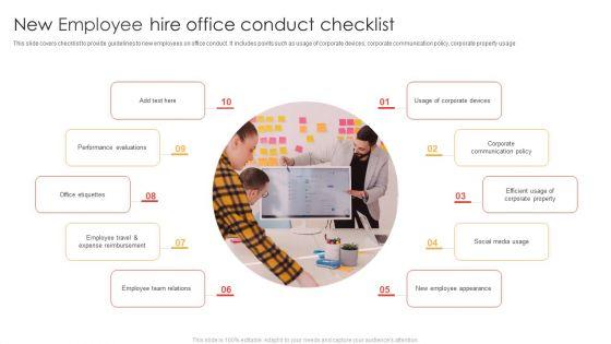 New_Employee_Hire_Office_Conduct_Checklist_Ppt_Layouts_Graphic_Tips_PDF_Slide_1.jpg