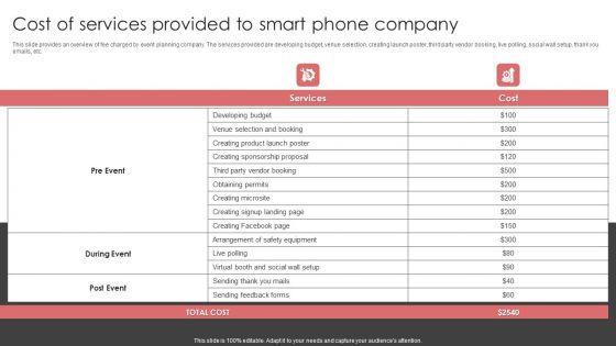 New_Product_Launch_Event_Management_Activities_Cost_Of_Services_Provided_To_Smart_Phone_Inspiration_PDF_Slide_1.jpg
