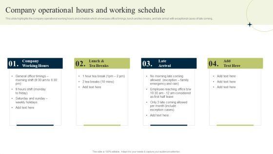 New Staff Onboarding Program Company Operational Hours And Working Schedule Rules PDF New Staff Onboarding Program Company Operational Hours And Working Schedule Rules PDF