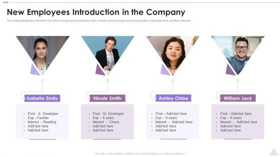 New Staff Orientation Session New Employees Introduction In The Company Information PDF New Staff Orientation Session New Employees Introduction In The Company Information PDF