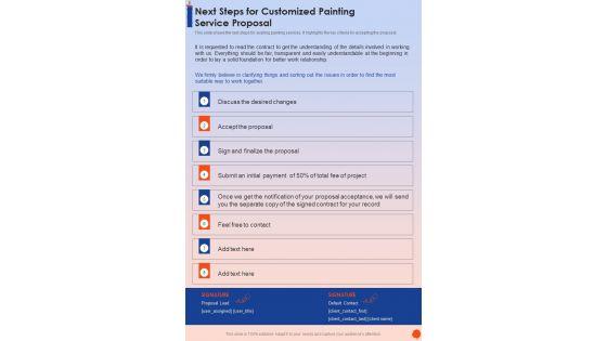 Next_Steps_For_Customized_Painting_Service_Proposal_One_Pager_Sample_Example_Document_Slide_1.jpg
