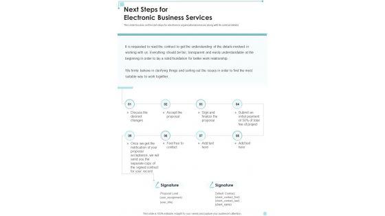 Next_Steps_For_Electronic_Business_Services_One_Pager_Sample_Example_Document_Slide_1.jpg
