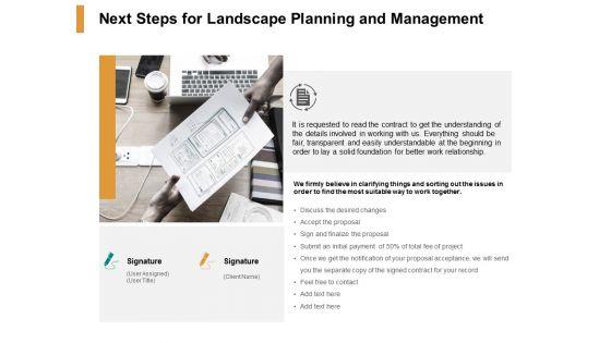 Next_Steps_For_Landscape_Planning_And_Management_Ppt_PowerPoint_Presentation_Professional_Pictures_Slide_1.jpg