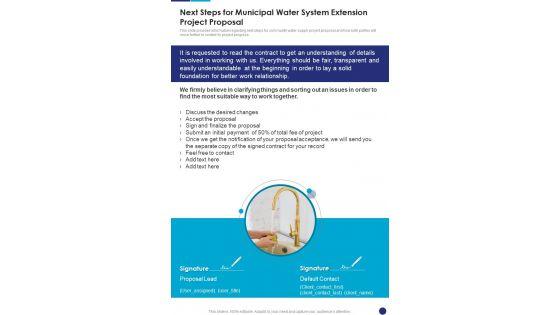 Next_Steps_For_Municipal_Water_System_Extension_Project_Proposal_One_Pager_Sample_Example_Document_Slide_1.jpg