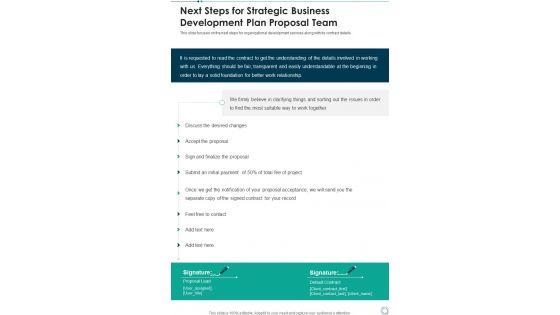 Next_Steps_For_Strategic_Business_Development_Plan_Proposal_Team_One_Pager_Sample_Example_Document_Slide_1.jpg