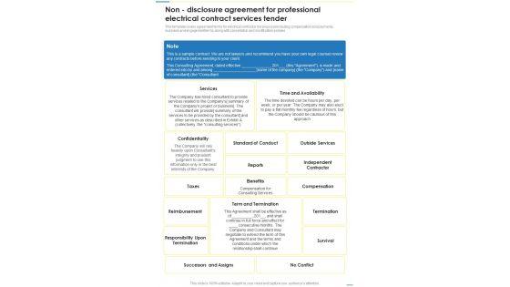 Non_Disclosure_Agreement_For_Professional_Electrical_Contract_Services_Tender_One_Pager_Sample_Example_Document_Slide_1.jpg