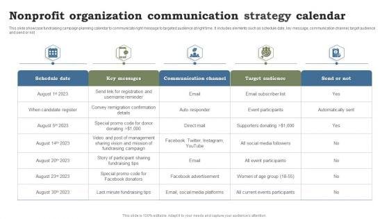 Nonprofit_Organization_Communication_Strategy_Calendar_Ppt_Information_PDF_Slide_1.jpg