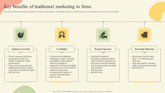 Offline_Media_Channel_Analysis_Key_Benefits_Of_Traditional_Marketing_To_Firms_Elements_PDF_Slide_1.jpg