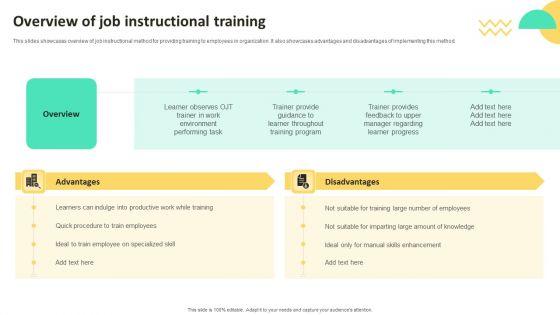 On_Job_Staff_Training_Program_For_Skills_Advancement_Overview_Of_Job_Instructional_Training_Microsoft_PDF_Slide_1.jpg