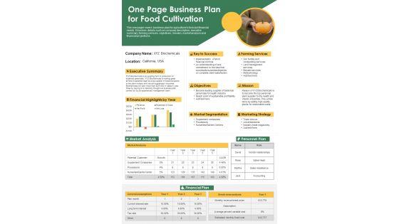 One_Page_Business_Plan_For_Food_Cultivation_PDF_Document_PPT_Template_Slide_1.jpg
