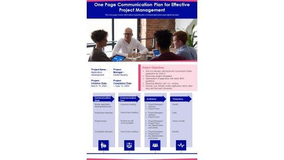 One_Page_Communication_Plan_For_Effective_Project_Management_PDF_Document_PPT_Template_Slide_1.jpg