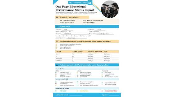 One_Page_Educational_Performance_Status_Report_PDF_Document_PPT_Template_Slide_1.jpg