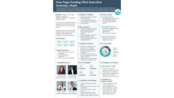 One_Page_Funding_Pitch_Executive_Summary_Sheet_PDF_Document_PPT_Template_Slide_1.jpg