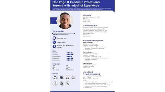 One_Page_IT_Graduate_Professional_Resume_With_Industrial_Experience_PDF_Document_PPT_Template_Slide_1.jpg
