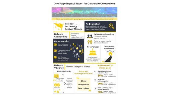 One_Page_Impact_Report_For_Corporate_Celebrations_PDF_Document_PPT_Template_Slide_1.jpg