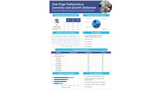 One_Page_Performance_Summary_And_Growth_Statement_PDF_Document_PPT_Template_Slide_1.jpg