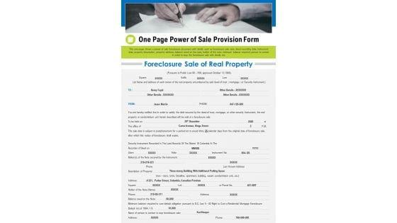 One_Page_Power_Of_Sale_Provision_Form_PDF_Document_PPT_Template_Slide_1.jpg