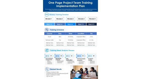 One_Page_Project_Team_Training_Implementation_Plan_PDF_Document_PPT_Template_Slide_1.jpg